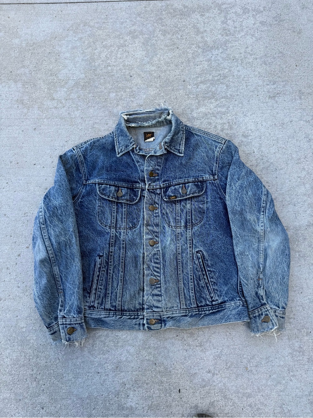 Vintage Lee Riders Thrashed Denim Jacket